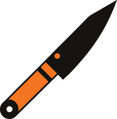 : Beautiful knife vector art illustration