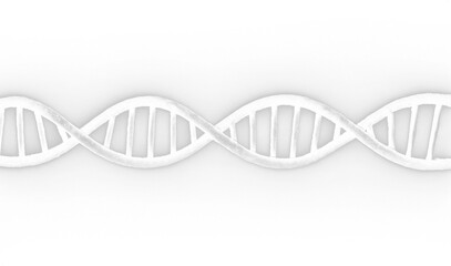 Horizontal Monochrome Genetic Strand Illustration
