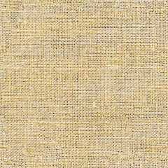 Burlap texture background , Hessian sackcloth woven jute fabric cloth textile texture pattern background in light brown beige aged color 