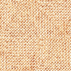 Burlap texture background , Hessian sackcloth woven jute fabric cloth textile texture pattern background in light brown beige aged color 