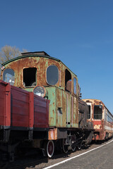 
STEAM STEAM LOCOMOTIVE - Historic narrow gauge railway vehicle

