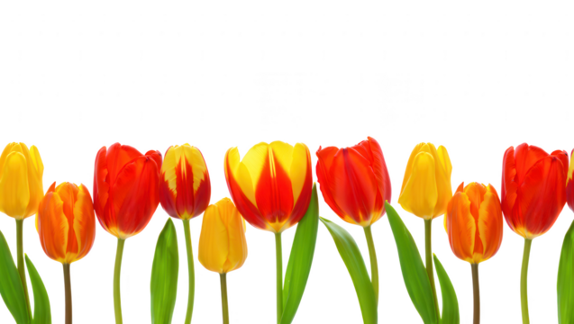 Red and Yellow Tulips