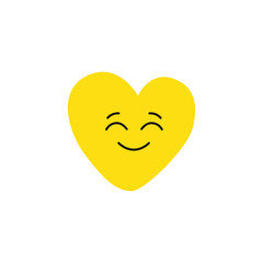 heart with smiley faces