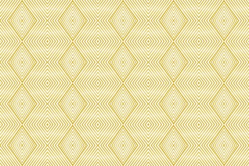 Geometric seamless golden and white pattern. Simple vector graphic. Label and frame, for packaging, for luxury products in trendy linear style.