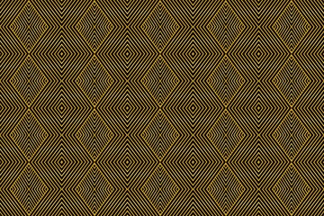 Geometric seamless golden and white pattern. Simple vector graphic. Label and frame, for packaging, for luxury products in trendy linear style.