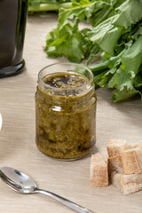 pesto conserve zucca barattolo noci 