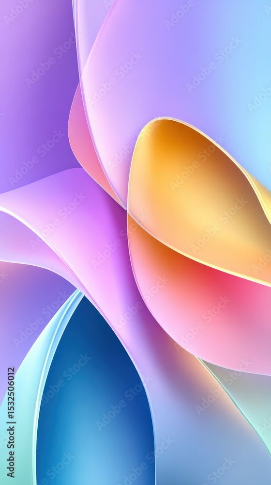 Poster abstract background with flowing colorful waves and smooth gradients concept of modern design, fluid