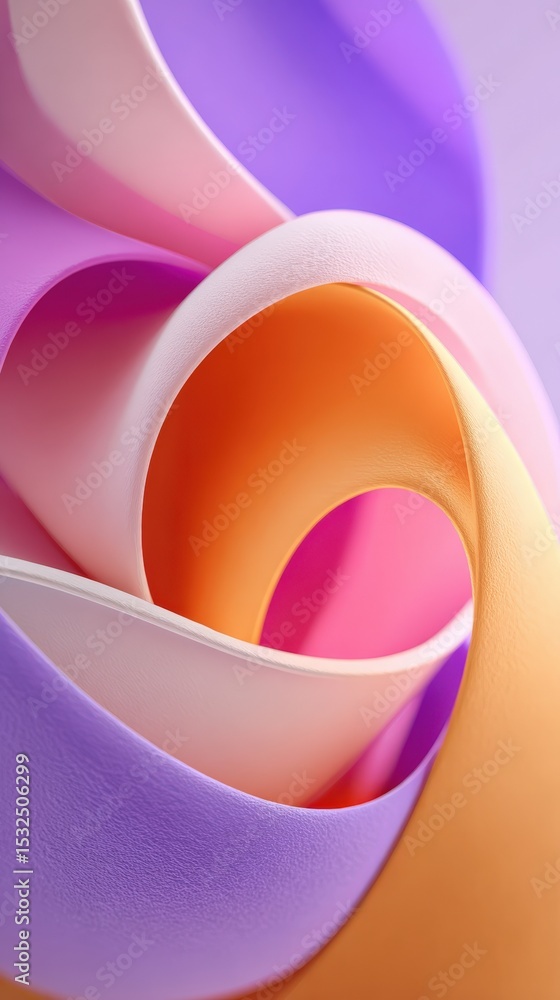 Poster abstract pastel color waves background with smooth gradient concept of modern design, fluidity, and 
