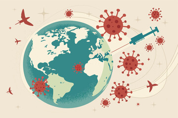 Global vaccination effort against pandemic virus