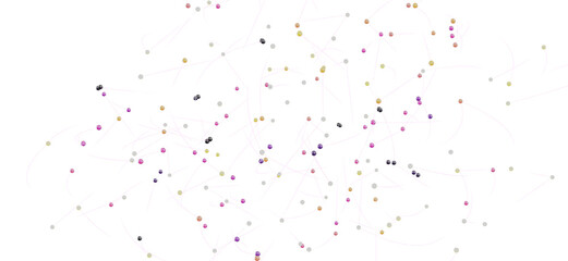 Complex network visualization,nodes and connections,abstract data,technology,connectivity.