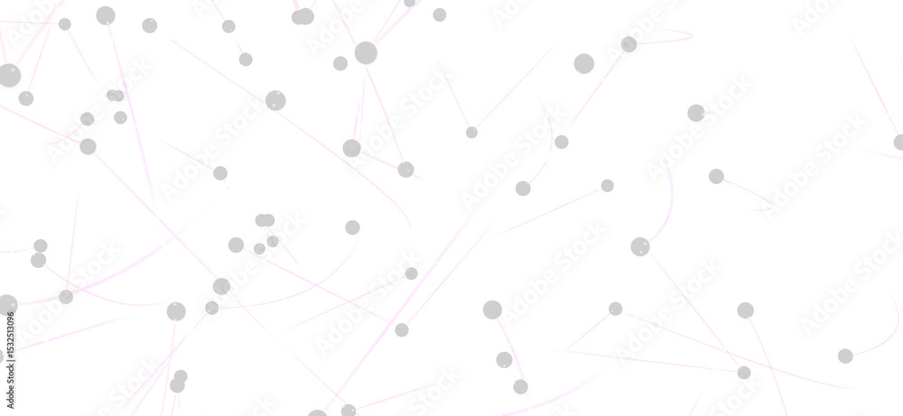 Poster Abstract background with gray dots and lines, representing connections and networks.