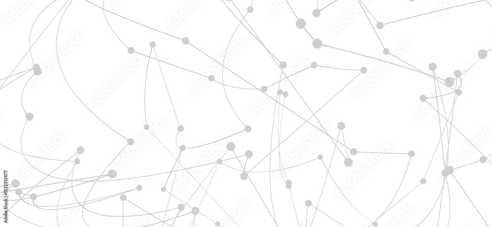 Poster Modern abstract background with connected dots and lines. Perfect for tech, network, and communication concepts.