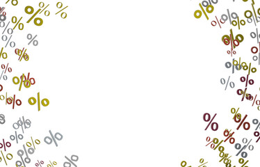 percent sign rain  percentage icon interest rate