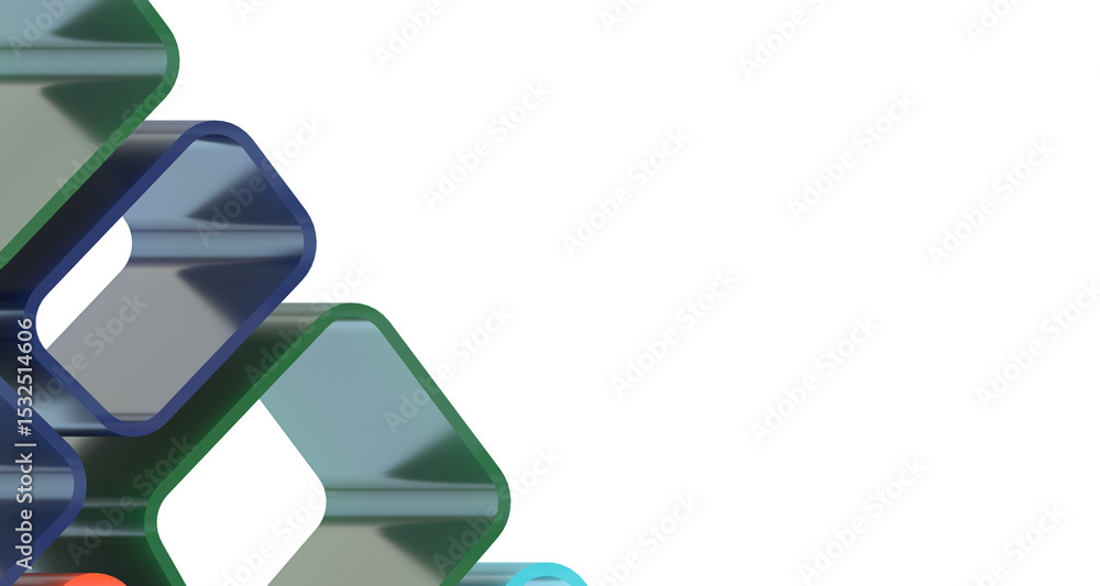 Poster background design Geometric background in Origami style and abstract - Divider 3d