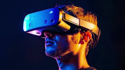 Immersive Virtual Reality Experience Future Tech Advertising