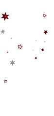 Festive background with red and silver stars. Perfect for holidays or celebrations.