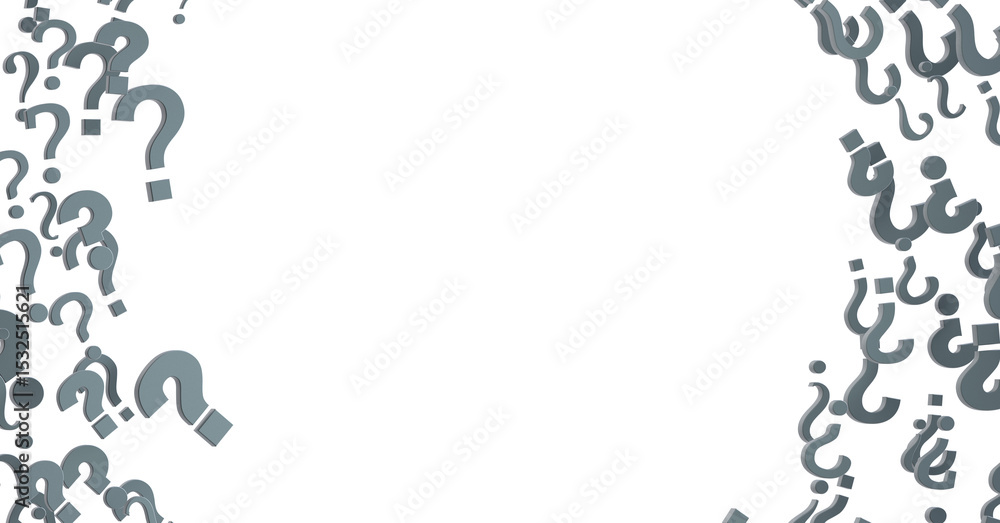 Poster question marks quiz doubt survey fa
