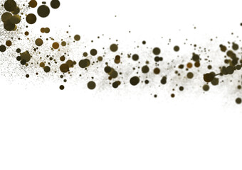 Gilded Festivity: Brilliant 3D Illustration Showcasing a Shower of gold Confetti