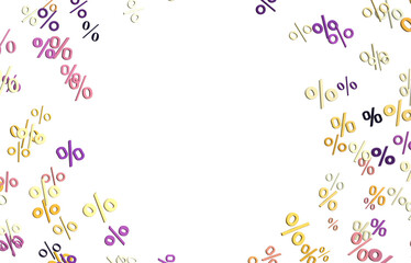 percent sign rain  percentage icon interest rate