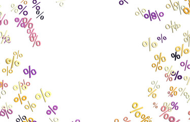 percent sign rain  percentage icon interest rate