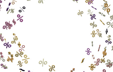 percent rain shopping digital in 3d.