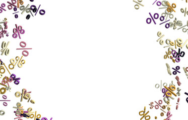 percent rain shopping digital in 3d.