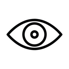 Eye Visible Icon Outline Vector Illustration