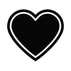 Heart Favorite Icon Outline Vector Illustration