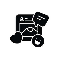 Social Media Post Vector icon