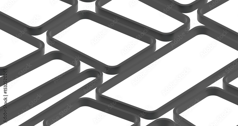 Aufkleber Mosaic triangular low poly style abstract geometric background - Divider 3d