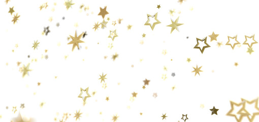 Sparkling gold stars on white. Perfect for holidays, celebrations, and more!