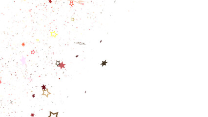 Fototapeta premium Stars - Festive christmas card. Isolated illustration white background. -