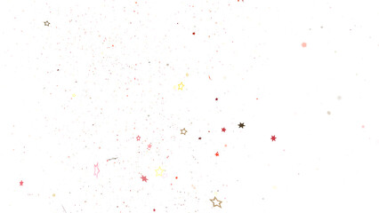 Twinkling Yuletide Skies: Breathtaking 3D Illustration of Falling Christmas Starlights