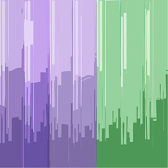 Fluted glass background with soft vertical stripes. Elegant decorative green glass