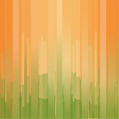 Fluted glass background with soft vertical stripes. Elegant decorative green glass