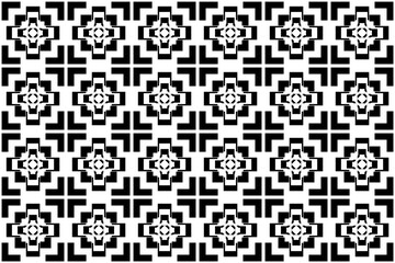 Fototapeta premium Abstract Black Bold Geometric Pattern