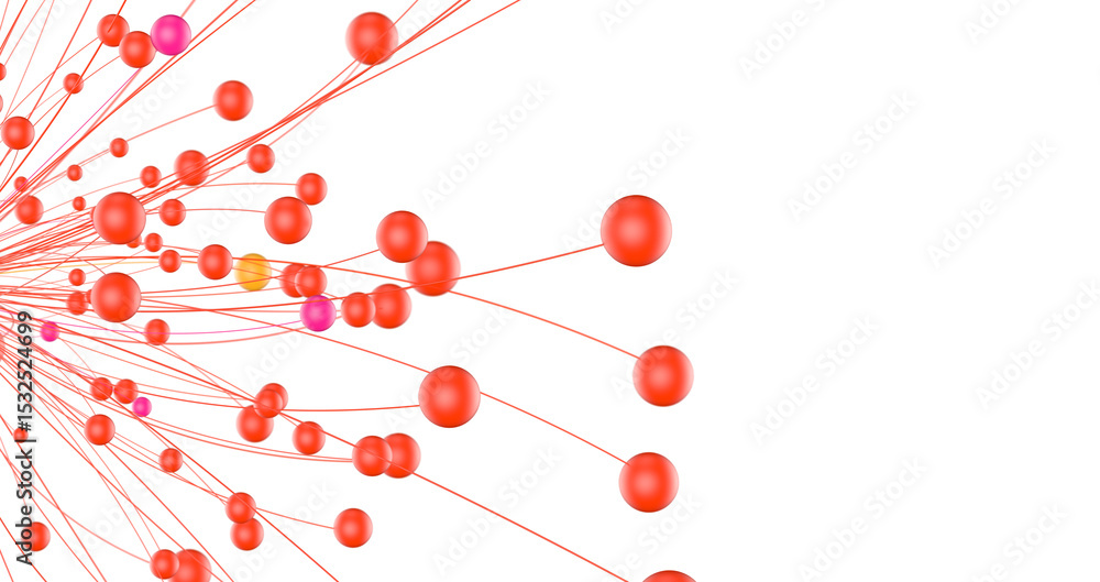 Aufkleber The structure of the network connection of points and lines. Data technology.
