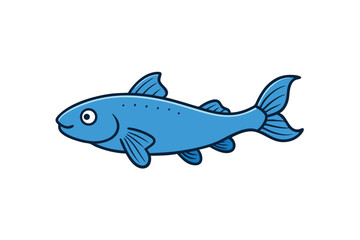 Detailed corydoras catfish illustration on white background