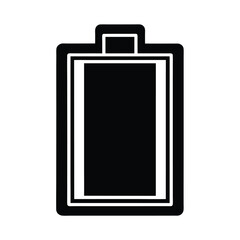 Battery Empty Icon Outline Vector Illustration