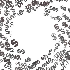 dollar symbol, 3d render illustration