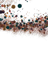 silver confetti explosion festive background