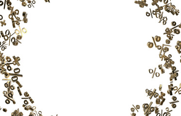 Blurred sale background.