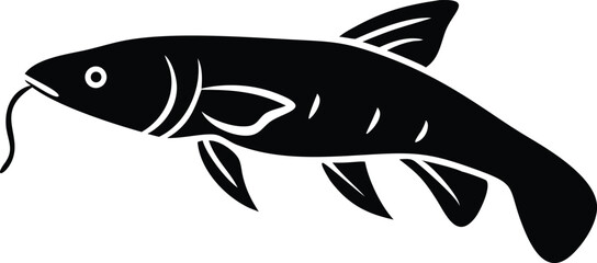 Detailed kuhli loach fish illustration on white background