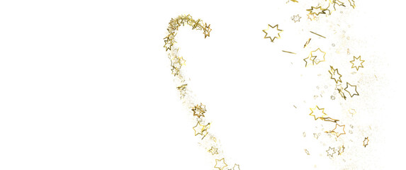 Drifting Christmas Stardust: Captivating 3D Illustration of Descending Stardust Particles for the Holidays