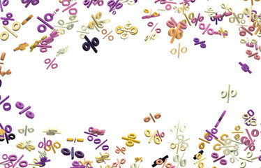 percent rain shopping digital in 3d.