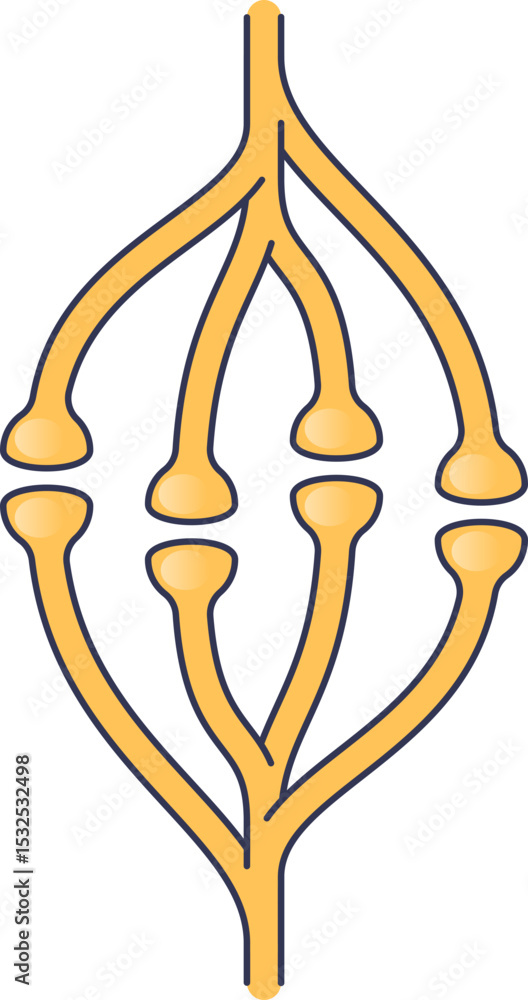Poster abstract neuron connections symbolizing neural pathways and communication.