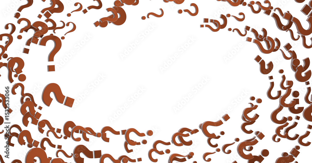 Poster question mark symbols for faq, information, problem, and solution