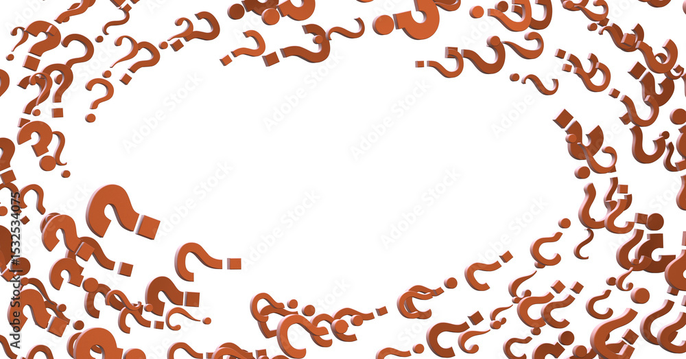 Poster colored question marks background concept