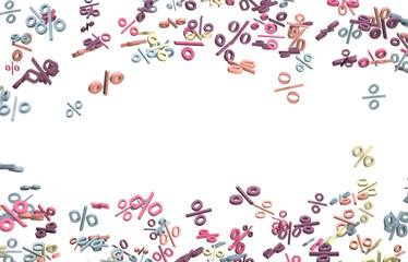 percent sign percentage icon interest rate background