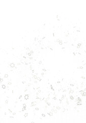 XMAS Stars - A gray whirlwind of golden snowflakes and stars. New